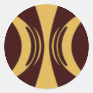 Golden Hand of Eris Classic Round Sticker