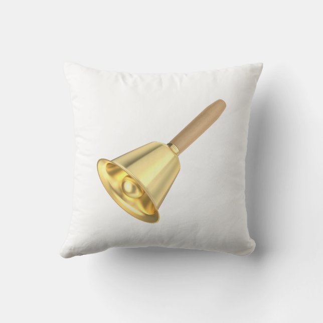 Golden handbell with a wooden handle cushion (Back)