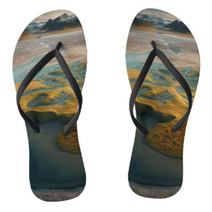 Golden Harmony Flip Flops