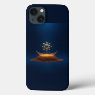 Golden Harmony – Shree Yantra’s Divine Resonance iPhone 13 Case