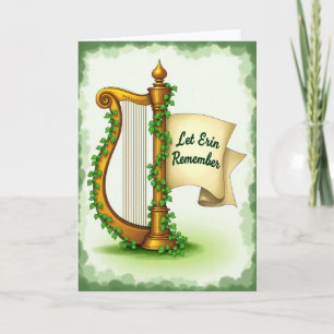 Golden Harp Remember Card