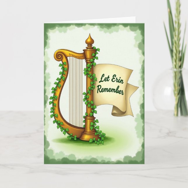 Golden Harp Remember Card (Front)