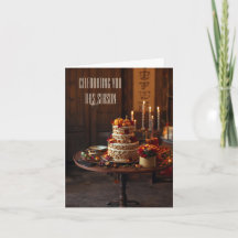 Golden Harvest Elegance Thanksgiving Birthday