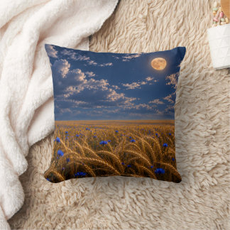 Golden Harvest Moon Cushion