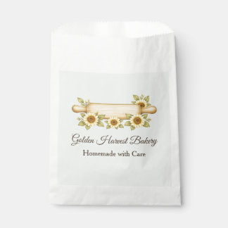 Golden Harvest Rustic Farmhouse Bakery Favour Bags