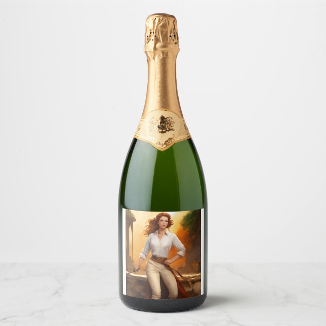 Golden Harvest Sparkling Wine Label (Front)