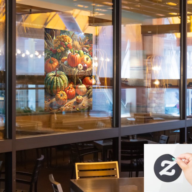 Golden Harvest Window Cling (Restaurant Window)
