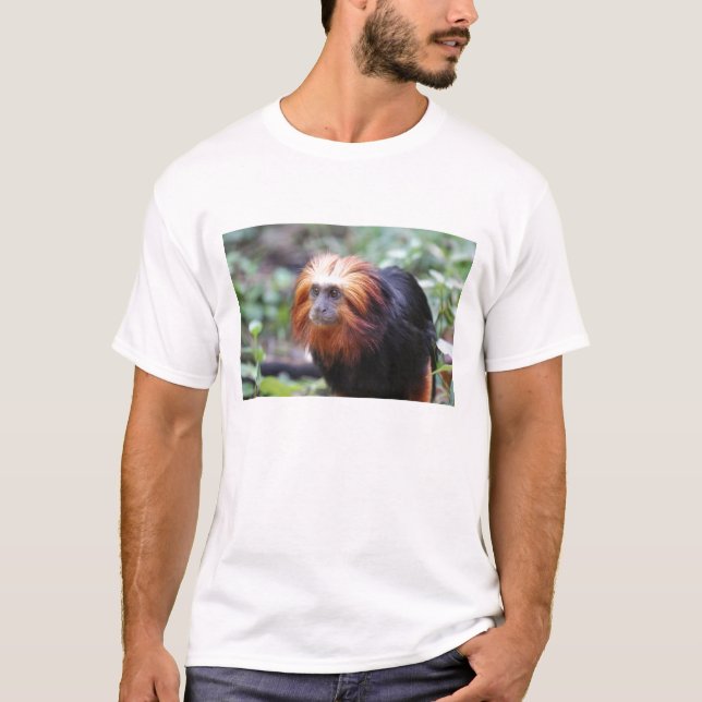 Golden Headed Lion Tamarin Monkey T-Shirt (Front)