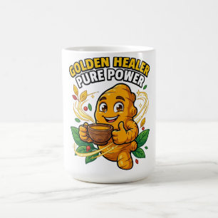 Golden Healer Pure Power Turmeric Root Graphic T-S Coffee Mug