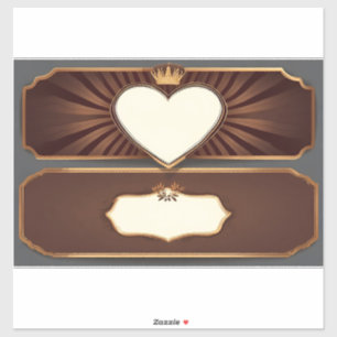 Golden Heart and Laurel Icons
