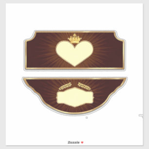 Golden Heart and Laurel Icons