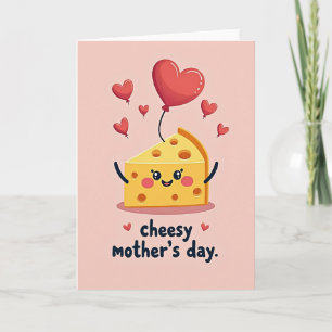 Golden Heart Balloon Mothers Day Card