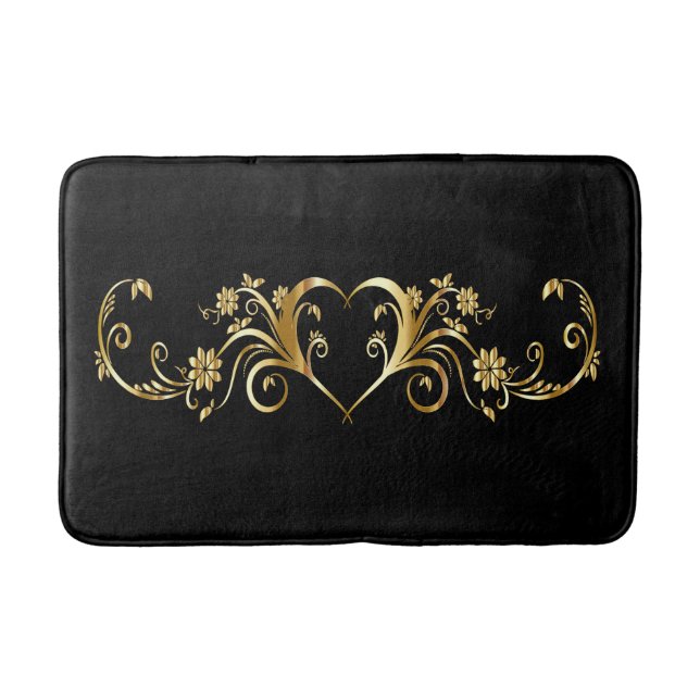 Golden heart bath mat (Front)