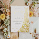 Golden Heart Gown 90th Birthday Party Real Gold<br><div class="desc">Golden Heart Gown 90th Birthday Party Real Gold Foil Invitation
Ninety & Fabulous!

See other invitations in our Niche and Nest Store</div>