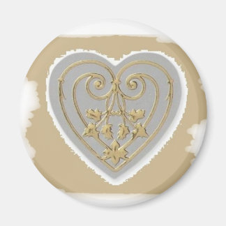 GOLDEN HEART HERE 2008 MAGNET