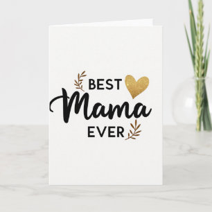Golden Heart Mama Card