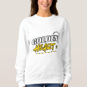 Golden Heart Mum Sweatshirt   Mother’s Day Gift