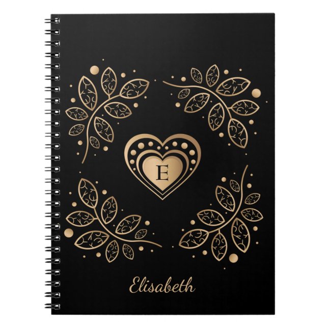 Golden Heart Notebook (Front)