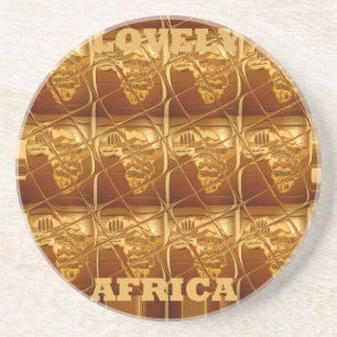 Golden Heart of Africa Coaster