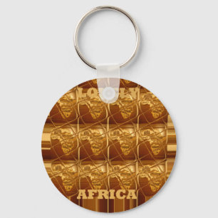 Golden Heart of Africa Key Ring