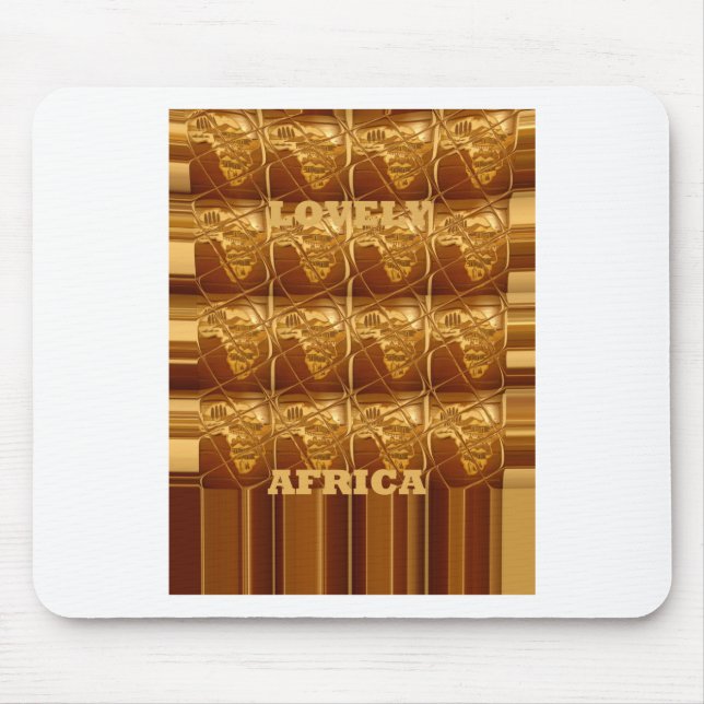 Golden Heart of Africa Mouse Mat (Front)