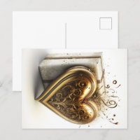Golden Heart postcard