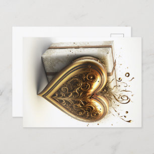 Golden Heart postcard