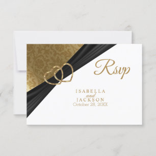 Golden Heart - RSVP Card