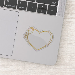 Golden heart with Tulip