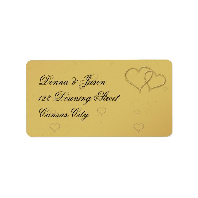 Golden Hearts - Address Label (Front)