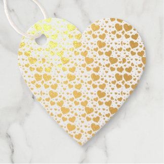 Golden Hearts Favour Tags