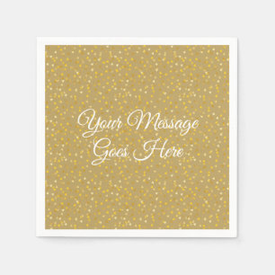 Golden Hearts Napkin