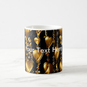 Golden Hearts of Love Coffee Mug
