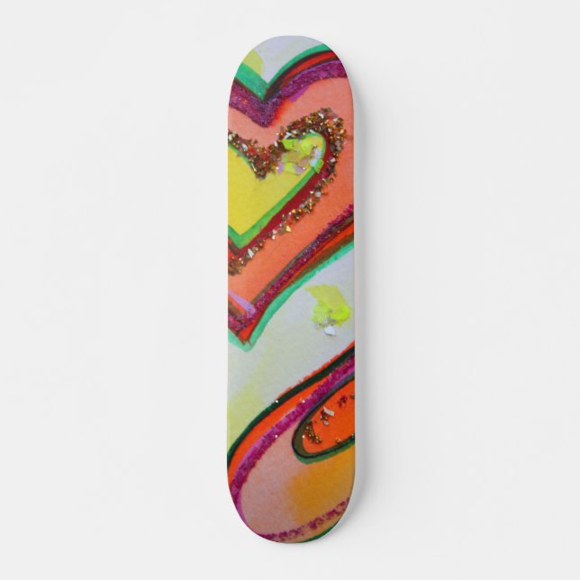 Golden Hearts Skateboard (Front)