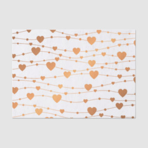 Golden Hearts Tissue Paper
