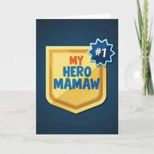 Golden Hero Mamaw Card