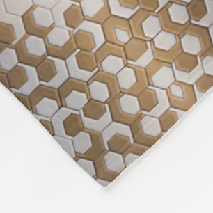 Golden Hexagon Pattern Blanket