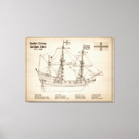 Golden Hind - Ship Blueprint Plans SD
