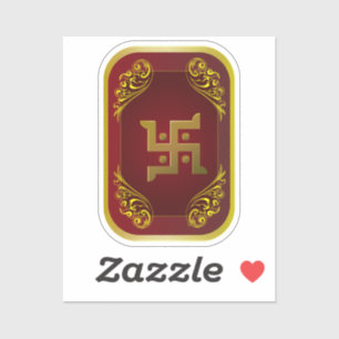 Golden Hindu Spiritual Sticker Collection