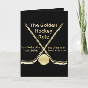 Golden Hockey Rule Card
