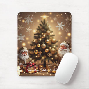 "Golden Holiday Delight" Mouse Mat
