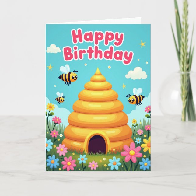 Golden Home Birthday Card (Front)