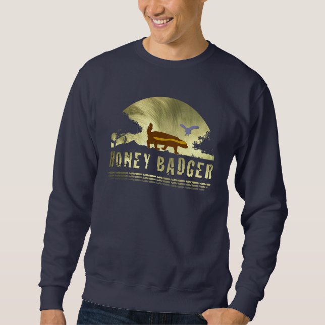 Golden Honey Badger Sun Sweatshirt (Front)