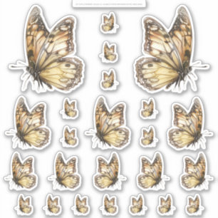 Golden Honey Fairy World – 2b - 24 Butterfly Sheet
