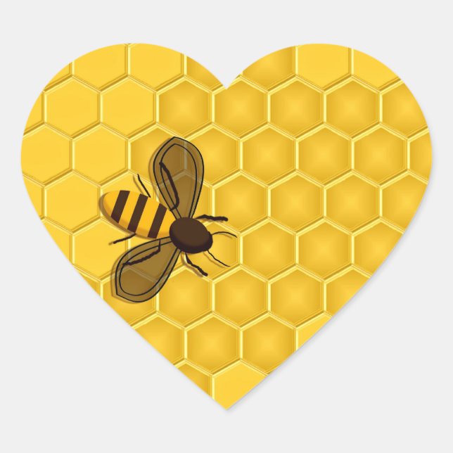 Golden Honeycomb and Honeybee Stickers (Front)