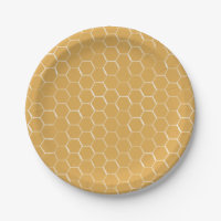 Golden Honeycomb Pattern