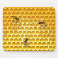 Golden Honeycomb with Bees Customisable Small