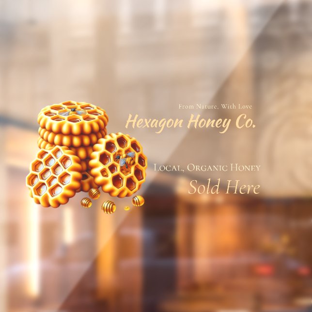 Golden Honeycombs Window Cling (Sheet 2)