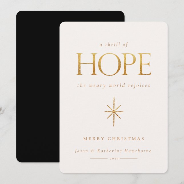 Golden Hope Christmas Card (Front/Back)