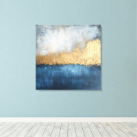 Golden Horizon - Abstract Canvas Art